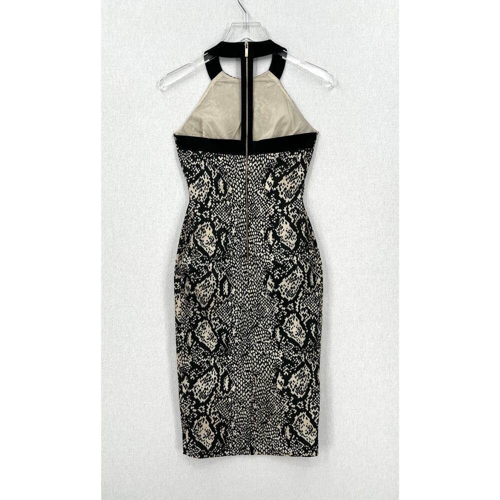 Karen Millen Python Printed Halter Sheath Dress W… - image 2
